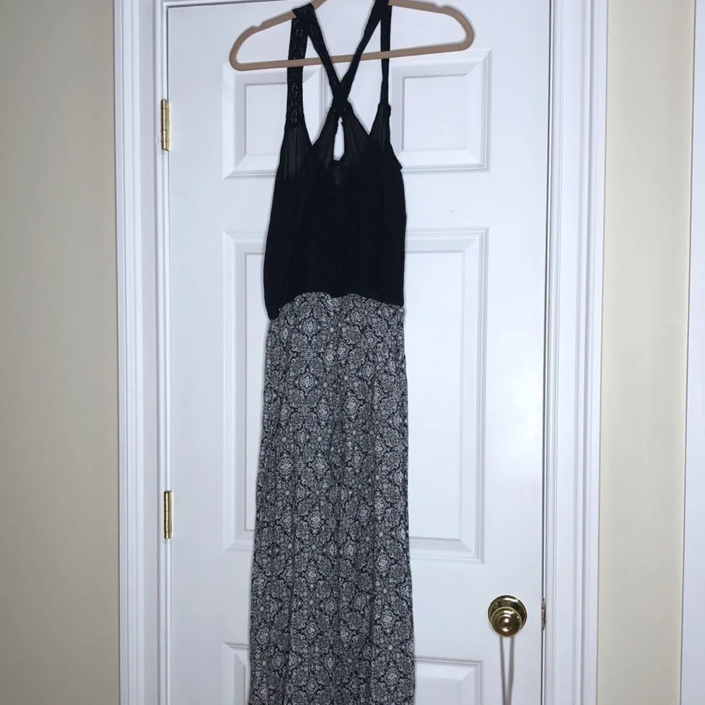 OndadeMar Coverup Jumpsuit Black White Medium